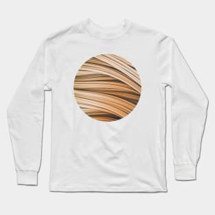 Shades of Beige Abstract Art Strands Long Sleeve T-Shirt